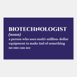 Lab Researcher - Funny definition Rektangulärt Klistermärke