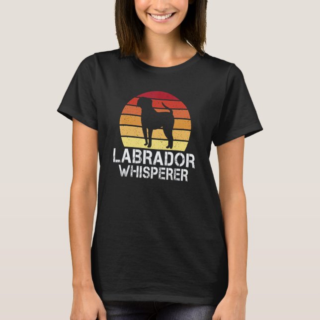 Lab Retriever Labrador viskare T Shirt (Framsida)