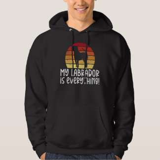 Lab Retriever My Labrador är allt Labrador O Hoodie