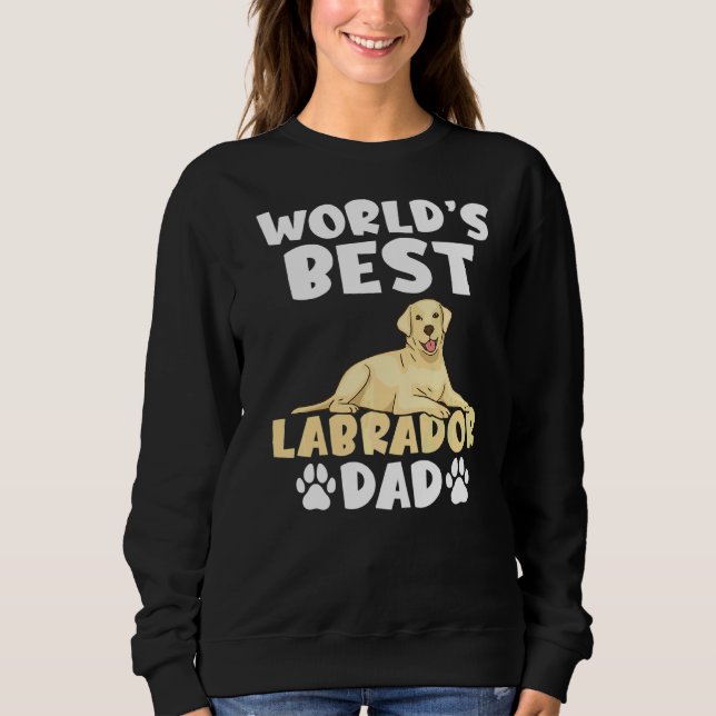 Lab Retriever Worlds Best Labour Pappa T Shirt (Framsida)