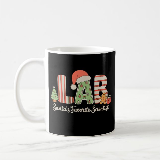 Lab Santas Favorite Scientist jul Laboratoire Kaffemugg (Vänster)