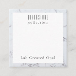 Lab Skapat opalt Necklace-förpackningskort Tilläggskort