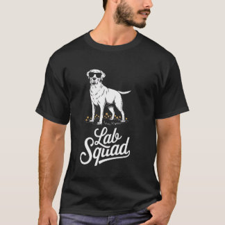 Lab Squad - Cool Minimalist Labrador Retriever Dog T Shirt