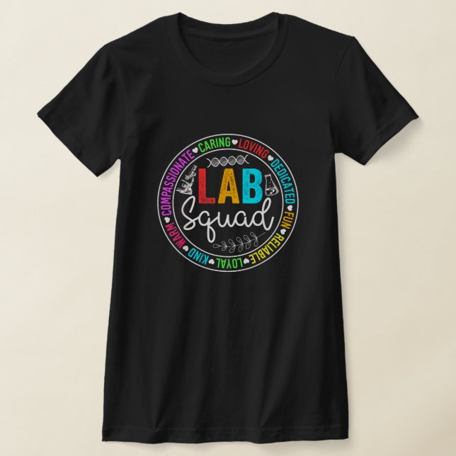 Lab Squad Funny Lab Vecka 2024 Medicinskt laborato T Shirt (Laydown)