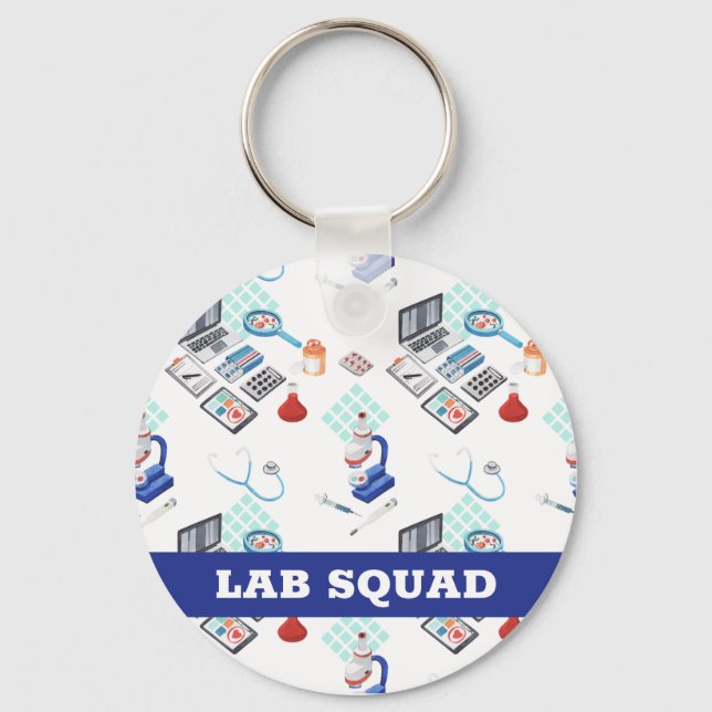 Lab Squad, Medicinal Laboratory Professionell Gift Nyckelring (Framsida)