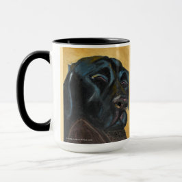 Lab Svart Sovande | Tvåtons Mugg, 45 cl Mugg