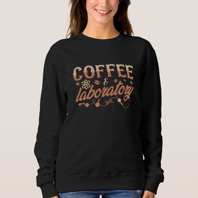 Lab Tech Chemist-kaffe och laboratorietekniker T Shirt (Framsida)