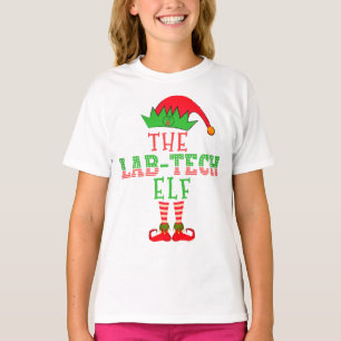 Lab Tech Elf-julfamiljen matchar Pajama T Shirt
