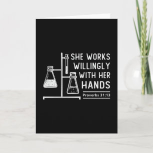 Lab Tech Hon arbetar med en god laboratoriesed Kort