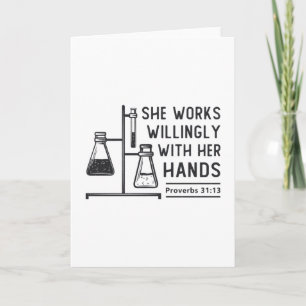 Lab Tech Hon jobbar med en god laboratorietekniker Kort