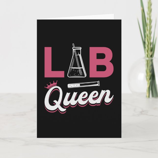 Lab Tech Lab Queen Laboratory Science Technician Kort (Framsida)