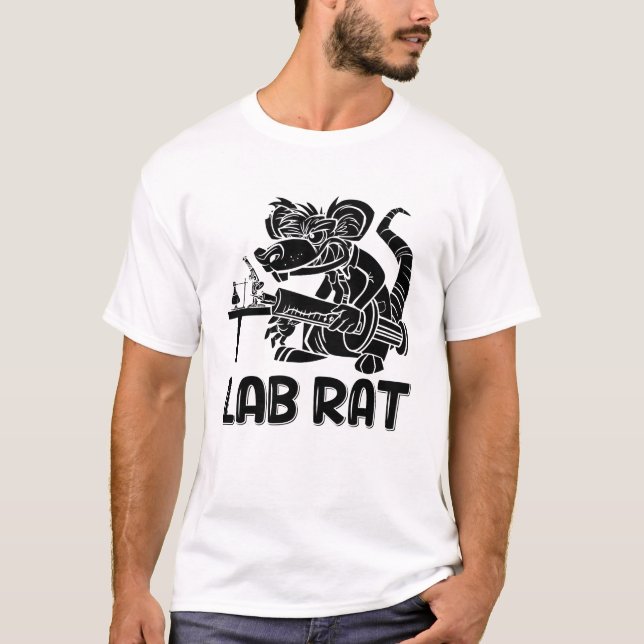 Lab Tech Lab Rat Chemist Laboratory Technician T Shirt (Framsida)