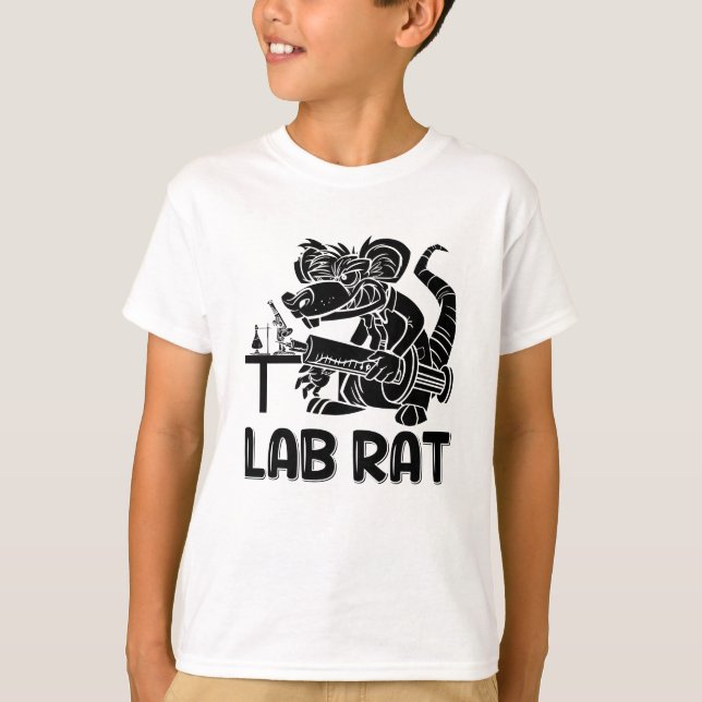 Lab Tech Lab Råtta, kemist, laboratorietekniker T Shirt (Framsida)