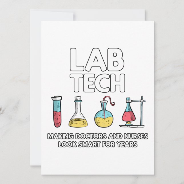 Lab Tech Laboratory Julkort (Framsida)