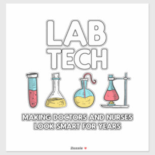 Lab Tech Laboratory Klistermärken