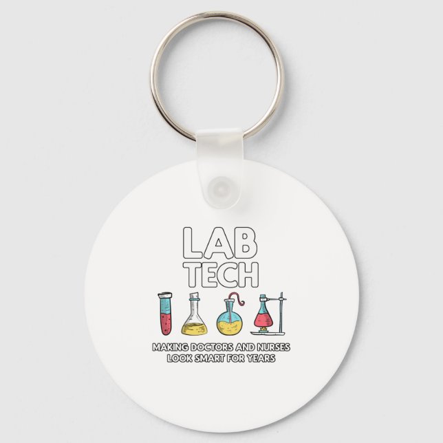 Lab Tech Laboratory Nyckelring (Framsida)