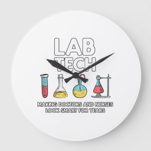 Lab Tech Laboratory Stor Klocka