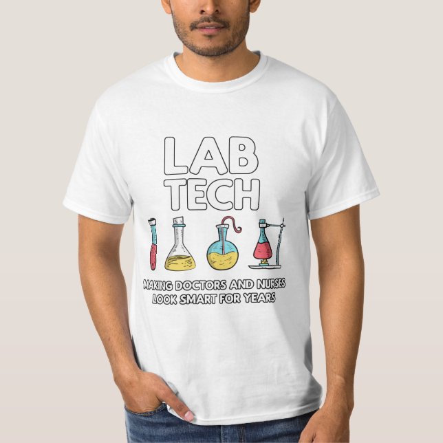 Lab Tech Laboratory T Shirt (Framsida)