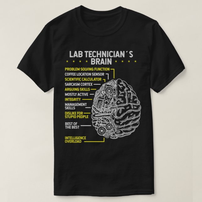 Lab Tech Labratory Scientist Labratory Technician T Shirt (Design framsida)
