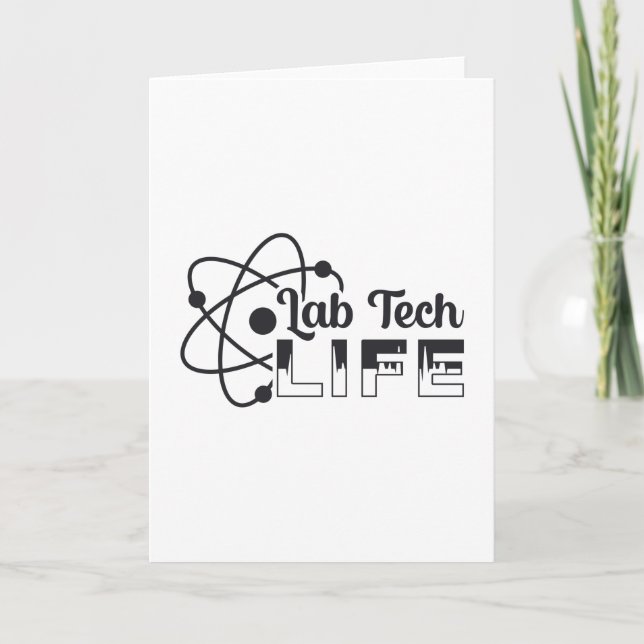 Lab Tech Life Laboratory Science Doktor Technician Kort (Framsida)