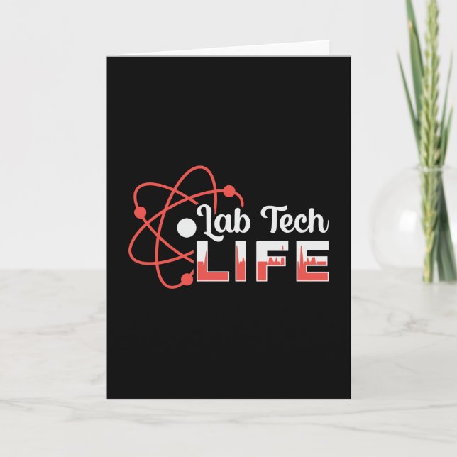Lab Tech Life Laboratory Science Technician Gift Kort (Framsida)