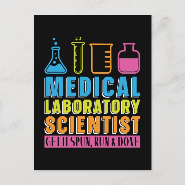 Lab Tech Medical Laboratory Technician Chemist Helg Vykort (Framsida)