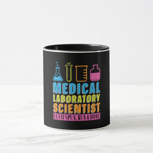 Lab Tech Medical Laboratory Technician Chemist Mugg (Center)