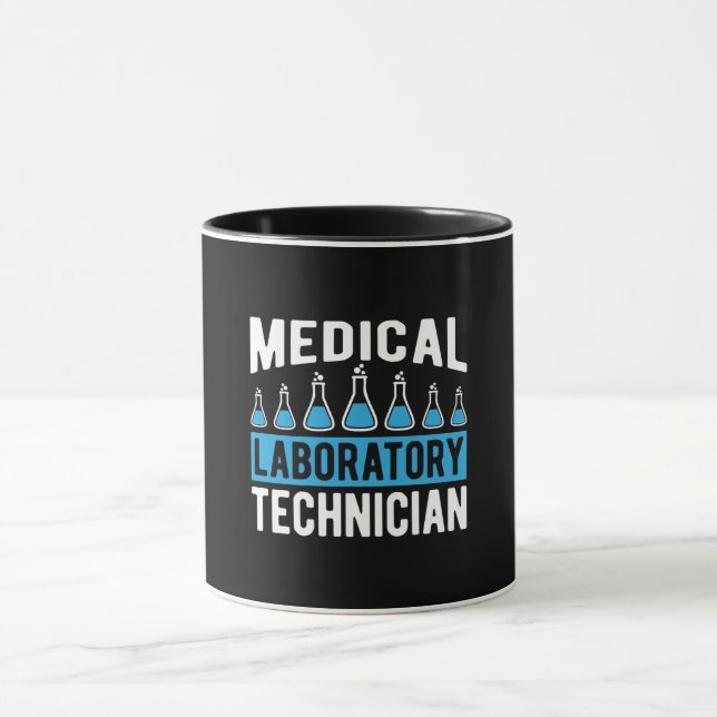 Lab Tech Medical Laboratory Technician Chemist Mugg (Center)