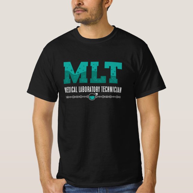 Lab Tech MLT Medical Laboratory Technician Science T Shirt (Framsida)