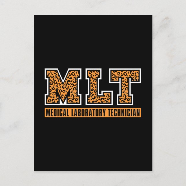 Lab Tech MLT Sjukvårdstekniker kemist Helg Vykort (Framsida)