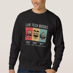 Lab Tech Moods Laboratory Science Technician Gift Lång Ärmad Tröja