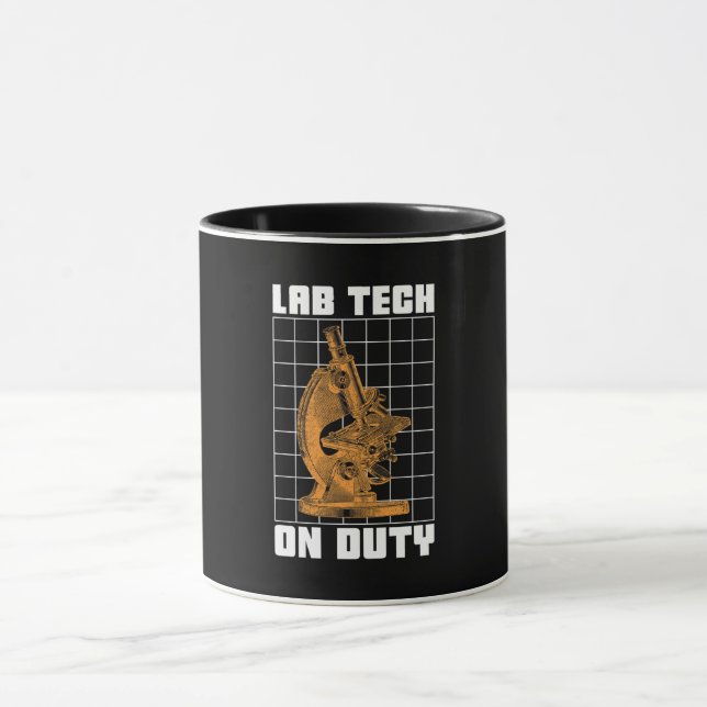 Lab Tech on Duty Chemist Laboratcian Mugg (Center)