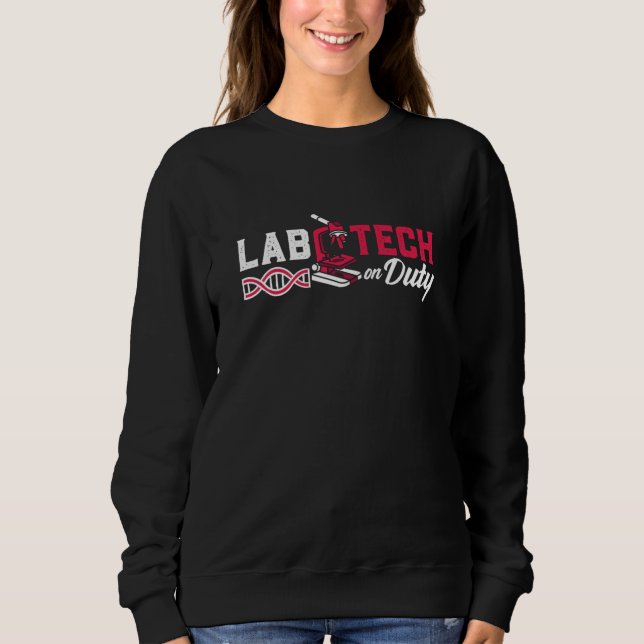 Lab Tech on Duty Laboratory Technician Science T Shirt (Framsida)