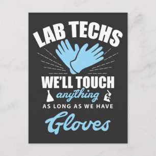 Lab Technician Funny Laboratory Week Lab Tech Vykort
