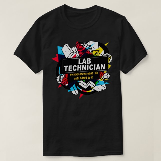LAB TECHNICIAN INGET ORGAN VET T SHIRT (Design framsida)