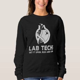 Lab Techs Get it Spun Springa Klart Science Chemis T Shirt