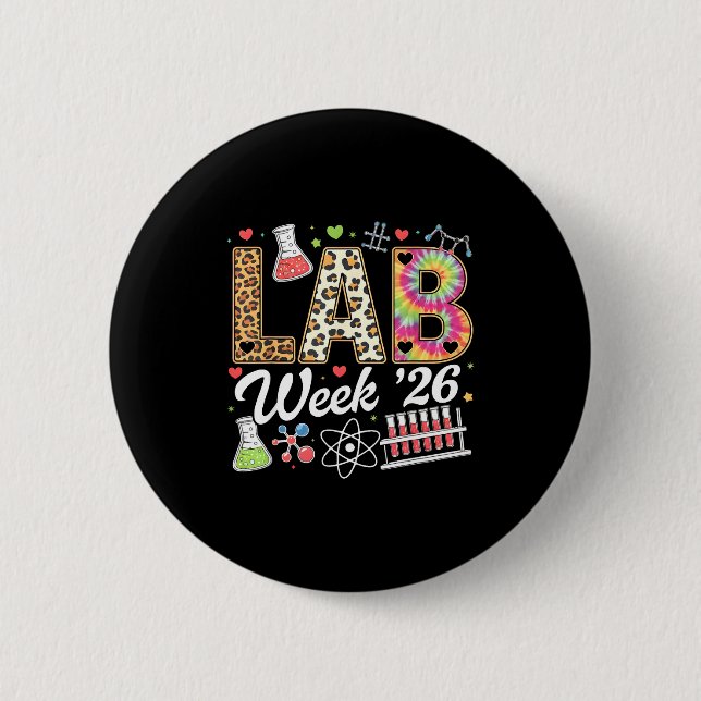 Lab vecka 2026 laboratorietekniker leopard medicin knapp (Framsida)