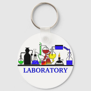 LAB WARE - LABORATORY GLASSWARE-INSTÄLLNING NYCKELRING