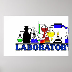 LAB WARE LABORATORY GLASSWARE POSTER