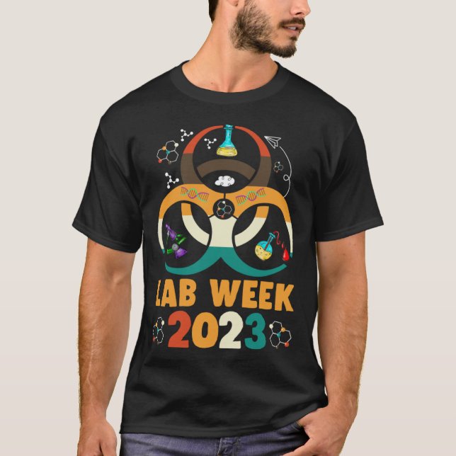 Lab Week 2023  Laboratory Tech Scientist Technolog T Shirt (Framsida)