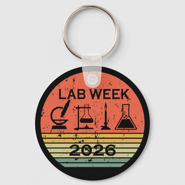 Lab Week 2026 Medical Laboratory Professionals Nyckelring (Framsida)