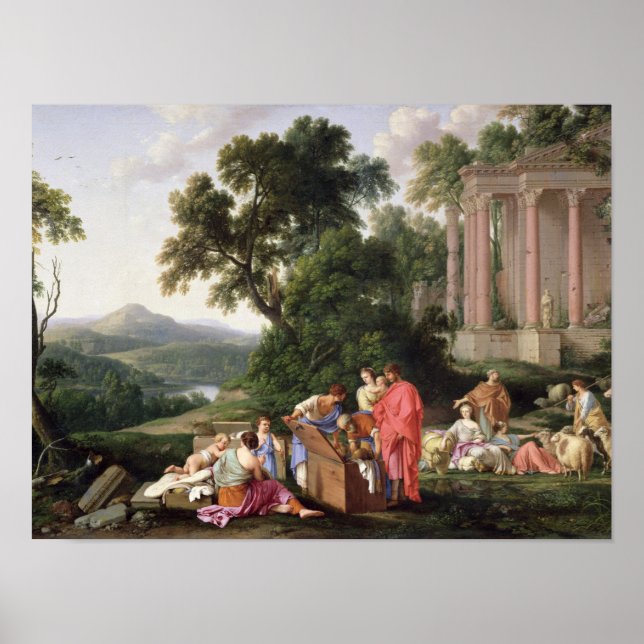 Laban Searching for the Idols, 1647 Poster (Framsidan)