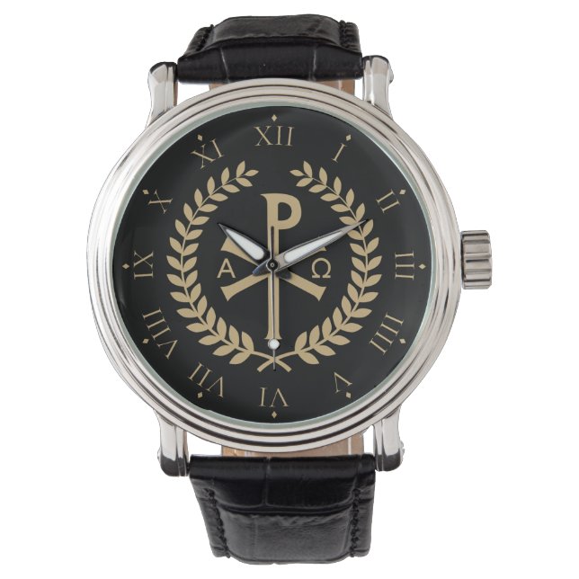 Labarum - Chi Rho - Roman Imperial Standard Armbandsur (Framsida)