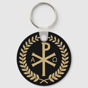 Labarum - Chi Rho - Roman Imperial Standard Nyckelring