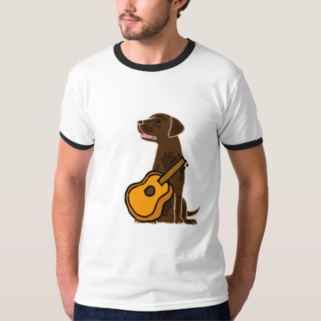 Labb för AF som Chocolat leker gitarrskjortan T Shirt (Framsida)