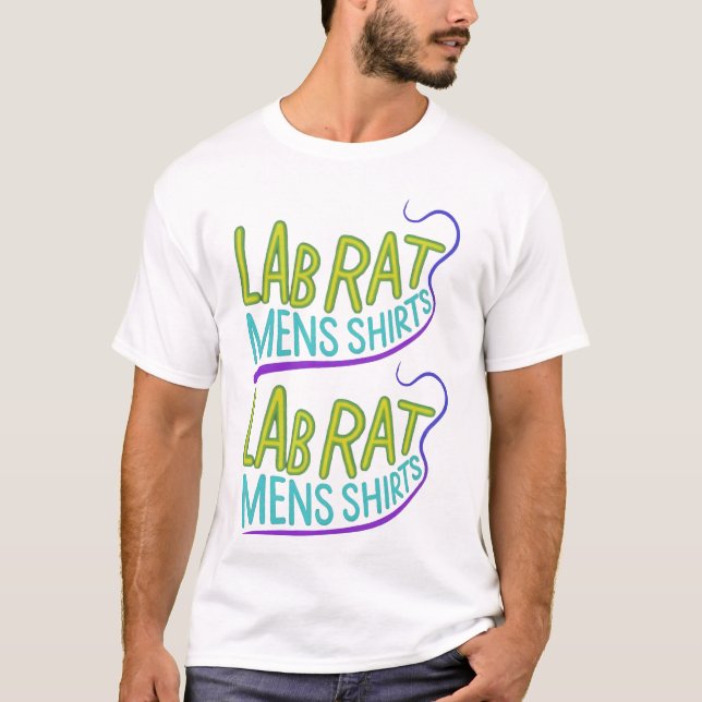 Labbet råtta manar tshirts, Lab Råtta: Science Gee T Shirt (Framsida)