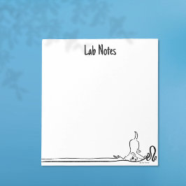 Labbinspel Whimsical Svart och Vitt Anteckningsblo Anteckningsblock