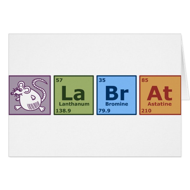 Labbråtta Hälsningskort (Framsidan Horizontal)