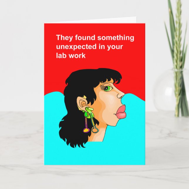 labbresultat överraskning kort (Framsida)