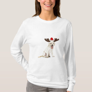Labbvalp som ha på sig horn på kronhjort tee shirt